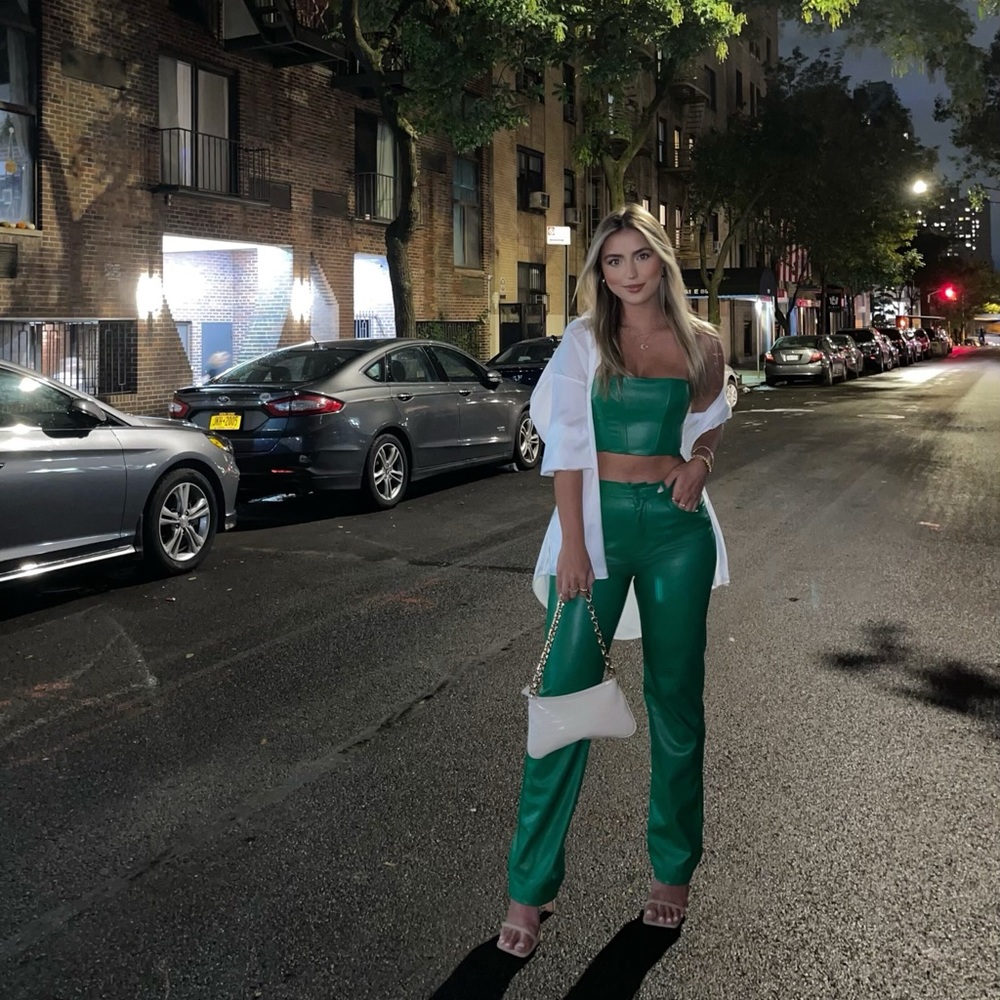 Zara Green Leather set
